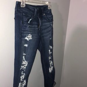 american eagle 360 super stretch capri jeans